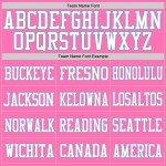 Custom Pink White-Light Blue Mesh Authentic Football Jersey Custom Pink White-Light Blue Mesh Authentic Football Jersey