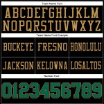 Custom Black Kelly Green-Old Gold Mesh Authentic Football Jersey Custom Black Kelly Green-Old Gold Mesh Authentic Football Jersey