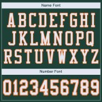 Custom Green White-Orange Mesh Authentic Football Jersey Custom Green White-Orange Mesh Authentic Football Jersey