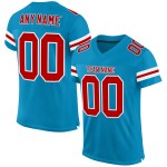 Custom Panther Blue Red-White Mesh Authentic Football Jersey Custom Panther Blue Red-White Mesh Authentic Football Jersey