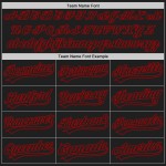 Custom Burgundy White-Black Mesh Authentic Football Jersey