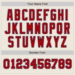 Custom Black Scarlet-Gold Mesh Authentic Football Jersey